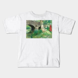 The Bridge in Grez by Carl Larsson Kids T-Shirt